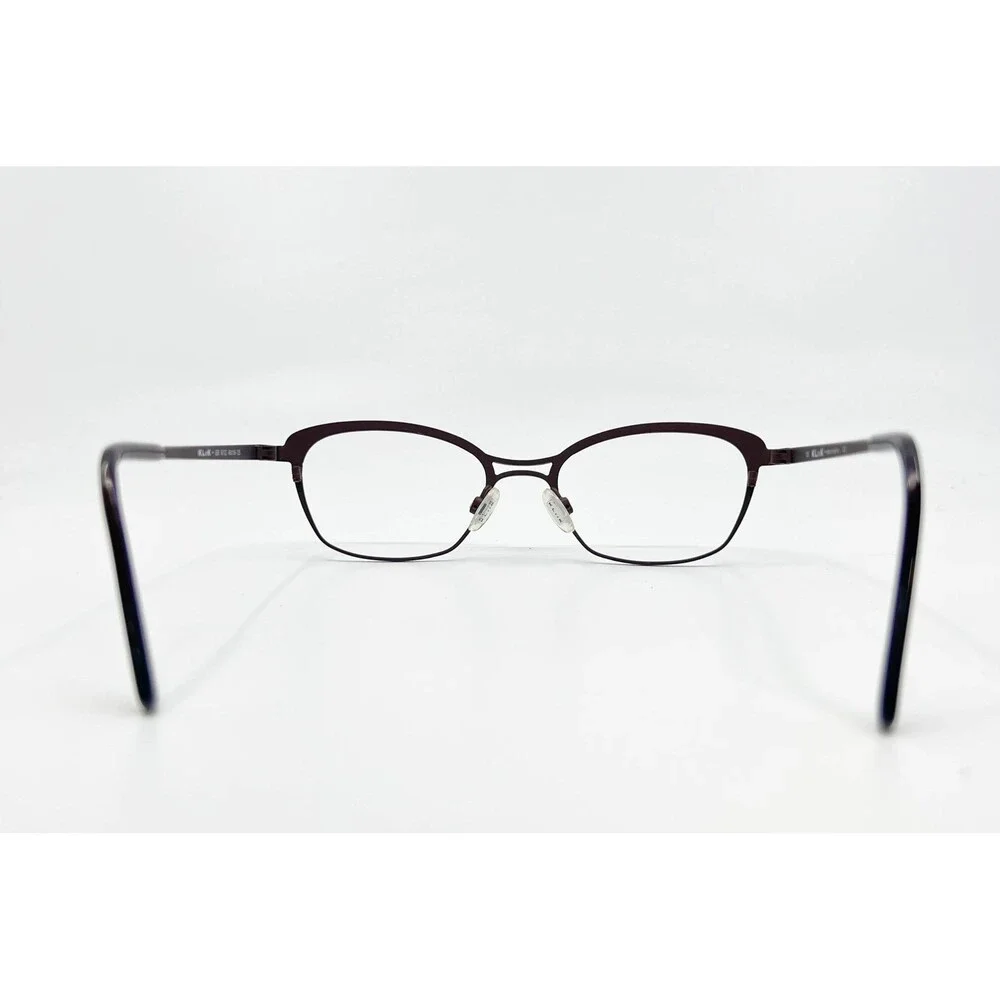 Kliik Eyeglasses Women Burgundy Cat Eye Frames 636 M102 49-18-135